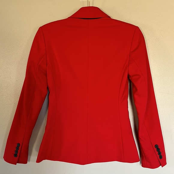 Express Notch Collar One Button Blazer - Red - 0 - Picture 6 of 16